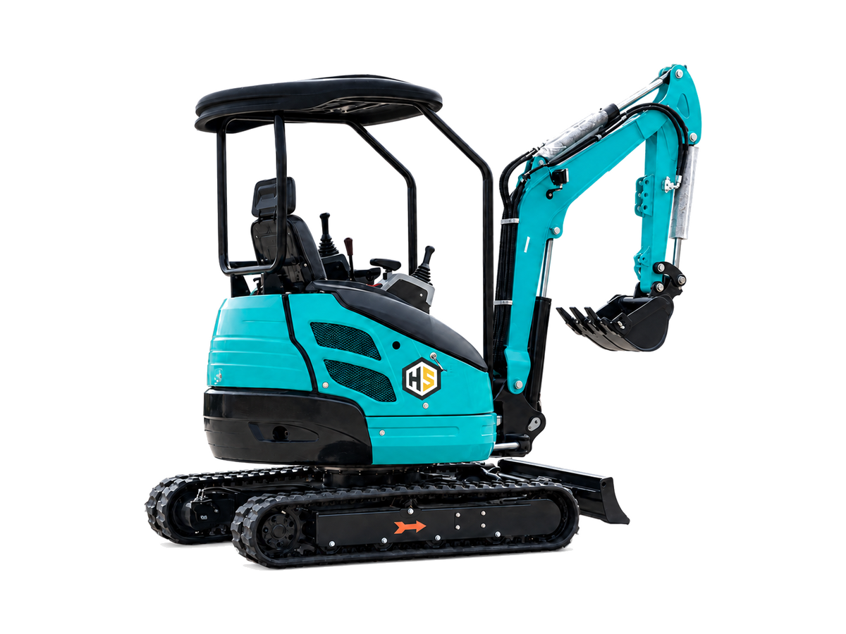 Mini escavatore HeavySmart HG25, configurazione con tettuccio